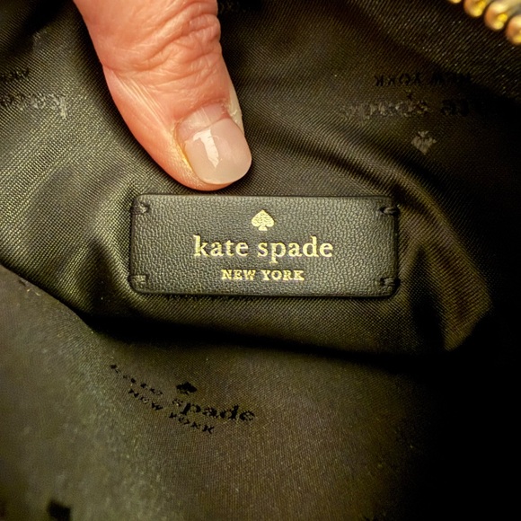 kate spade black pebble leather crossbody with gold hardware - Picture 9 of 13